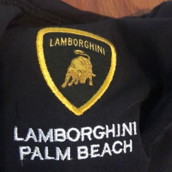 NEW Lamborghini Palm Beach Black face covering with embroidery and patch facegat - Picture 2 of 5
